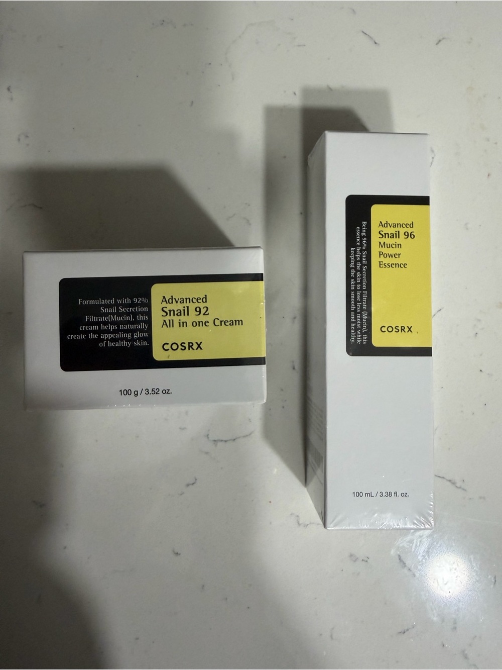 COSRX Skincare Set with Yellow Accent Labels